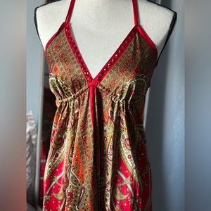 Cross backless Maxi Dress